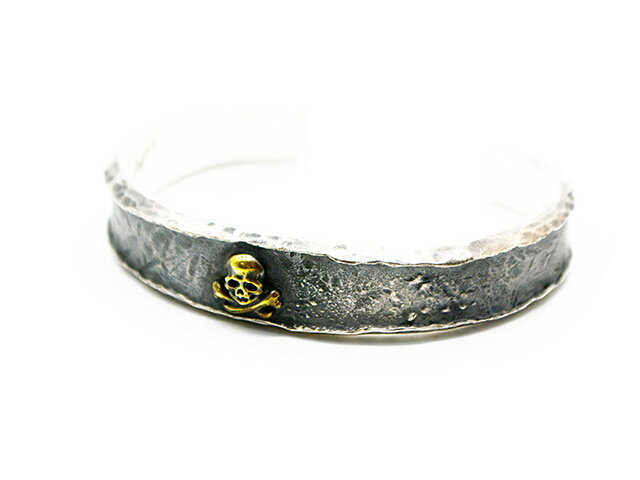 MAD CULT/ޥåɥȡۡRough Out Cliff with Cross Bone Bangle/եȥեܡХ󥰥(...