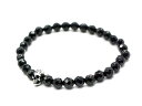 【MAD CULT/マッドカルト】「Fucking BABY Stone Bracelet”Cut Onyx”/ファッキングベイビーストーンブレスレット”カットオニキス”」(SB-03)(Silver925/アクセサリー/バイカー/ハーレー/ホットロッド/アメカジ/WOLF PACK/ウルフパック)