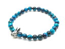 【MAD CULT/マッドカルト】「Evil Rabbit Stone Bracelet”Blue Green Tiger Eye”/イービルラビットストーンブレスレット”ブルーグリーンタイガーアイ”」(SB-22)(Silver925/アクセサリー/ハーレー/ホットロッド/アメカジ/ハンドメイド/WOLF PACK/ウルフパック)(4)