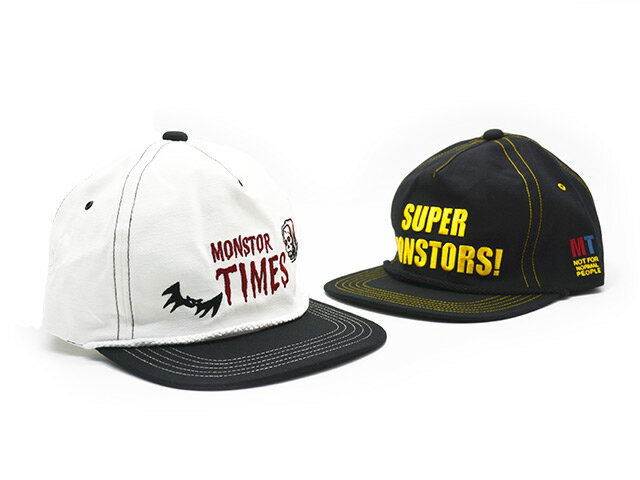 全2色【MONSTOR TIMES/モンストアタイムズ】2025SS「MONSTOR CAP”SUPER MONSTORS!” /モンストアキャップ”SUPER MONSTORS!”」(25SS-MT-005)(ポップアイズ/アメカジ/ハーレー/ホットロッド/WOLF PACK/ウルフパック)のサムネイル
