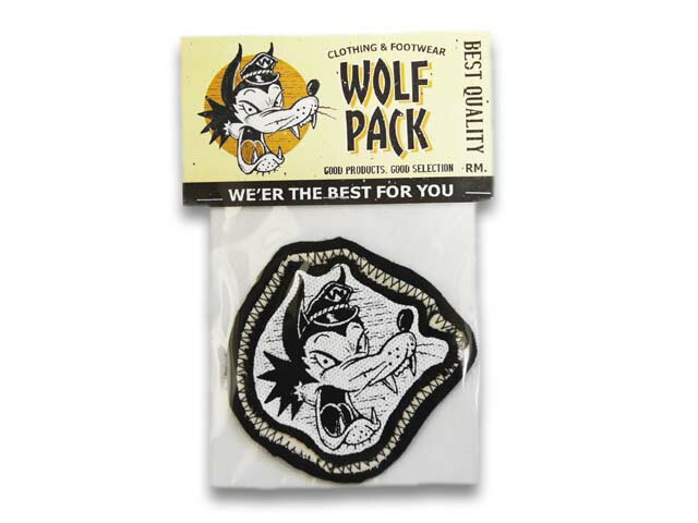 【WOLF PACK ORIGINAL/ウルフパックオリジナル】「Patch”Lone Wolf”/パッチ”ロンウルフ”」【DM便対応】【あす楽対応】(WIDE RANGE DRAWING/ワイドレンジドローイング/GARRET/ガレット/RMODELS/LUCKY RUDY/ラッキールーディー/ハーレー)