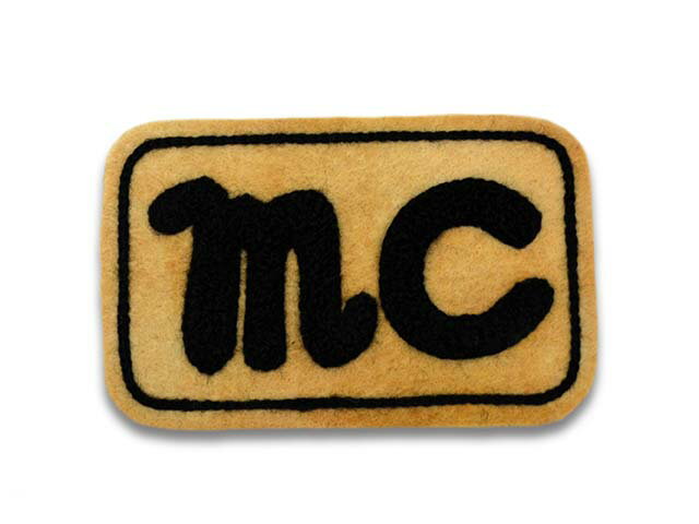 【TOMMY GUN/トミーガン】「Hand Made Patch”MC”/ハンドメイドパッチ”MC”」 【DM便対応】【あす楽対応】(Fly Wheels/フライウィール/COTTON PICKIN TATTOO/コットンピッキンタトゥー/刺繍ワッペン)