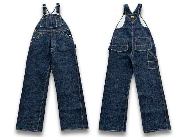 【TROPHY CLOTHING/トロフィークロージング】「Carpenter Overalls”Dirt Denim”/カーペンターオーバーオール”ダートデニム”」(1603)【あす楽対応】(アメカジ/ハーレー/ホットロッド/東京インディアンズ/WOLF PACK/ウルフパック)