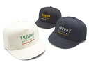 全3色【TROPHY CLOTHING/トロフィークロージング】2024SS「Harvest Work Logo Denim Tracker Cap/ハーベストワークロゴデニムトラッカーキャップ」(TR24SS-707)(アメカジ/ミリタリー/ハーレー/東京インディアンズ/バイカー/ホットロッド/WOLF PACK/ウルフパック)