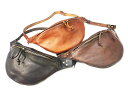 全3色【vasco/ヴァスコ】「Leather Waist Bag”Small”/レザーウエストバッグ”スモール”」(VS-242L)【予約商品/2025年8-...