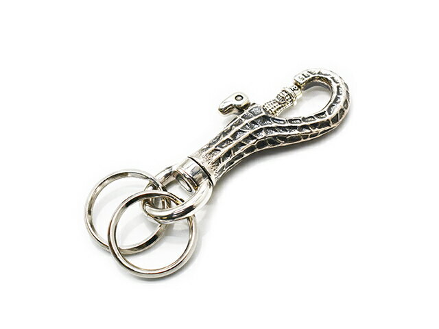 【Peanuts&Co/ピーナッツカンパニー】「Peanuts Pattern Key Hook/ピーナッツパターンキーフック」(Silver925)(ピーナッツアンドコー/アクセサリー/ジュエリー/アメカジ/ホットロッド/ハーレー/プレゼント/ホイールズアパレル/WOLF PACK/ウルフパック)