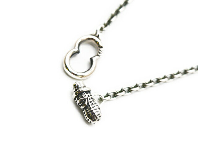 【Peanuts&Co/ピーナッツカンパニー】「Small Peanuts Hook Necklace Chain”Round”/スモークピーナッツ..