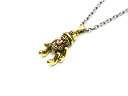 【Peanuts&Co/ピーナッツカンパニー】「Teddy Bero Peanuts Pendant Top&Small Bero Peanuts Hook Chain”Round”/テディーベロピーナッツペンダントトップ&スモールベロピーナッツフックチェーン”丸コマ”」(Brass×Copper/Silver925)(WOLF PACK)