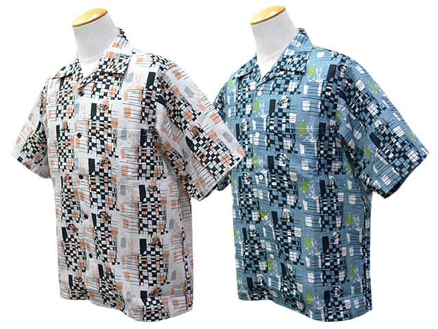 樂天商城 - 全2色【POP EYES/ポップアイズ】2026SS「Checkerd Hell Drive S/S Shirt/チェッカードヘルドライブショートスリーブシャツ」(26SS-PPE-009)(UNCHANGING LOVE/アンチェンジングラブ/MONSTOR TIMES/アメカジ/ハーレー/ホットロッド/WOLF PACK/ウルフパック)