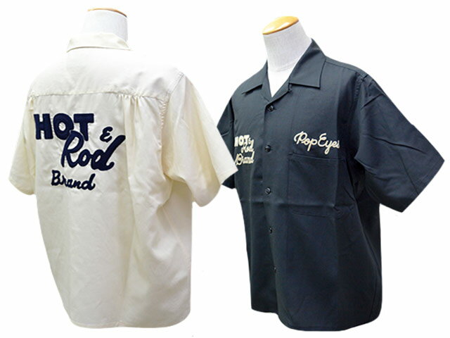 Rakuten - 全2色【POP EYES/ポップアイズ】2026SS「HOT&ROD S/S Shirt/ホット&ロッドショートスリーブシャツ」(26SS-PPE-012)(UNCHANGING LOVE/アンチェンジングラブ/MONSTOR TIMES/アメカジ/ハーレー/ホットロッド/WOLF PACK/ウルフパック)