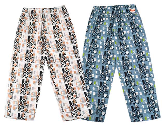 全2色【POP EYES/ポップアイズ】2026SS「Checkered Hell Drive Pants/チェッカードヘルドライブパンツ」(26SS-PPE-005)(UNCHANGING LOVE/アンチェンジングラブ/MONSTOR TIMES/モンストアタイムズ/アメカジ/ハーレー/ホットロッド/WOLF PACK/ウルフパック)