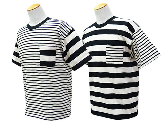 Rakuten - 全2色【POP EYES/ポップアイズ】2026SS「CRAZY BORDER S/S Tee/クレイジーボーダーショートスリーブTee」(26SS-PPE-011)(UNCHANGING LOVE/アンチェンジングラブ/MISTER X/ミスターエックス/アメカジ/ハーレー/ホットロッド/WOLF PACK/ウルフパック)