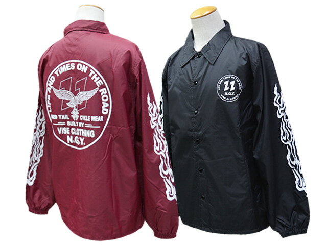 全2色【RED TAiL/レッドテイル】2025AW「V22-E ZF Coach Jacket/V22-E ZFコーチジャケット」(RKK-542)(ViSE CLOTiNG/バイスクロージング/バイス/名古屋/バイカー/ハーレー/ホイールズアパレル/アメカジ/ホットロッド/WOLF PACK/ウルフパック)