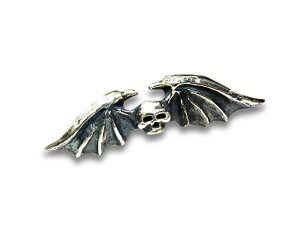 【SKULL FLIGHT/スカルフライト】「Bat Pins/バットピンズ」(Silver950)(CALIFORNIA LINE/カリフォルニアライン/ハーレー/バイカー/ホットロッド/アメカジ/ホイールズアパレル/WOLF PACK/ウルフパック)