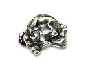 【SKULL FLIGHT/スカルフライト】「German Skull Pins/ジャーマンスカルピンズ」(Silver950)(CALIFORNIA LINE/カリフォルニアライン/ハーレー/バイカー/ホットロッド/アメカジ/ホイールズアパレル/WOLF PACK/ウルフパック)