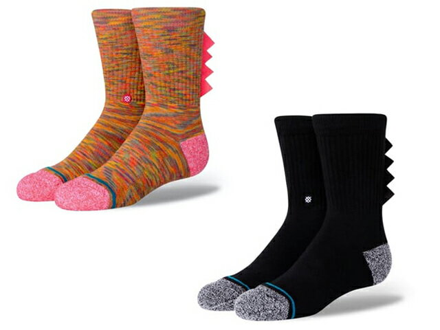 全2色【STANCE SOX/スタンスソックス】「Quarter Socks”DINO DAY Kids”/クォーターソックス”ダイノデイキッズ”」【あす楽対応】(NBA/バスケ/MLB/公式/野球/ソックス/アメカジ/ハーレー/ホットロッド/バイカー/プレゼント/靴下/WOLF PACK/ウルフパック)