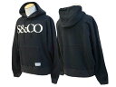 【Sugar＆Co./シュガーアンドコー】2023AW「Box Hoodie”S CO.”/ボックスフーディー”S CO.”」(SGR-HD02)【あす楽対応】(デニム/ジーンズ/インディゴ/アメカジ/ハーレー/ホットロッド/ミリタリー/WOLF PACK/ウルフパック)