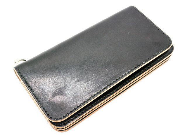 【TISS CUSTOM LEATHERS/ティスカスタムレザーズ】「Teacore Plain Wallet/茶芯プレーンウォレット」(A-3/Wide Stitch)(ハーレー/バイカー/アメカジ/レザークラフト/ホットロッド/プレゼント/財布/WOLF PACK/ウルフパック)