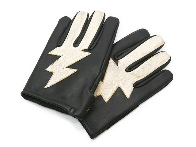【Vin&Age/ヴィン&エイジ】2024SS「Naughty Leather Glove”Bolt”/ナーティーレザーグローブ”ボルト”」(VG22NS)(ハーレー/ハーレーダビッドソン/バイク/手袋/アメカジ/プレゼント/WOLF PACK/ウルフパック)