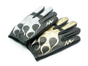 全2色【Vin Age/ヴィン エイジ】2024SS「Luster Flare Short Glove/ラスターフレアショートグローブ」(VG24F)(ハーレー/ハーレーダビッドソン/バイク/バイカー/ホットロッド/手袋/プレゼント/ホイールズアパレル/WOLF PACK/ウルフパック)