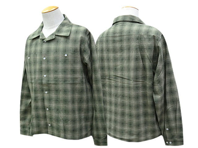 全4色【Vin&Age/ヴィン&エイジ】2026SS「Light Fabric Ombre Shirts/ライトファブリックオンブレシャツ」(VSL10)(アメカジ/ハーレー/ハーレーダビッドソン/バイク/バイカー/ホットロッド/アウトドア/ホイールズアパレル/WOLF PACK/ウルフパック) 3