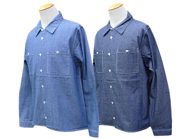 Rakuten - 全2色【Vin&Age/ヴィン&エイジ】2026SS「Open Collar Chambray Shirts/オープンカラーシャンブレーシャツ」(VSL11)(アメカジ/ハーレー/ハーレーダビッドソン/バイク/バイカー/ホットロッド/アウトドア/ホイールズアパレル/WOLF PACK/ウルフパック)