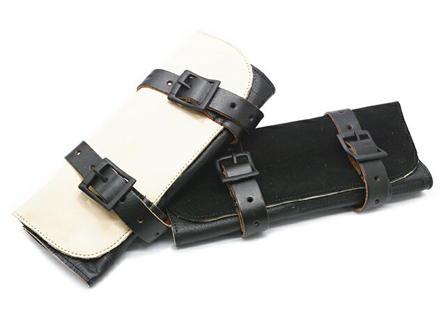 全2色2024SS「Leather Tool Roll/レザーツールロール」(VTB1)(ハーレー/スタッズ/アメカジ/ホイールズアパレル/プレゼント/ホットロッド/ツールバッグ/バイカー/バイク/WOLF PACK/ウルフパック)