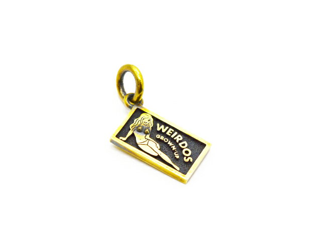 【WEIRDO JEWELRY/ウィアードジュエリー】「SEXY Plaque Top/セクシープラークトップ」(Brass)(GANGSTERVILLE/ギャングスタービル/GLAD HAND/グラッドハンド/アメカジ/ハーレー/ホットロッド/アクセサリー/プレゼント/ヴィンテージトイ/TOY/WOLF PACK/ウルフパック)