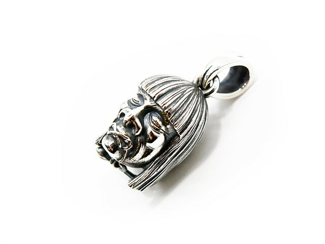 「Shrunken Head Top/シュランケンヘッドトップ」(Silver925)(GANGSTERVILLE/ギャングスタービル/GLAD HAND/グラッドハンド/アメカジ/ハーレー/ホットロッド/アクセサリー/プレゼント/WOLF PACK/ウルフパック)