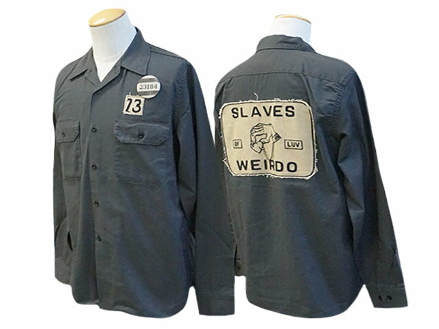 2023AW「Slaves L/S Work Shirts/スレイブズロングスリーブワークシャツ」(WRD-23-AW-09)(GANGSTERVILLE/ギャングスタービル/GLAD HAND/グラッドハンド/WOLF PACK/ウルフパック/アメカジ)