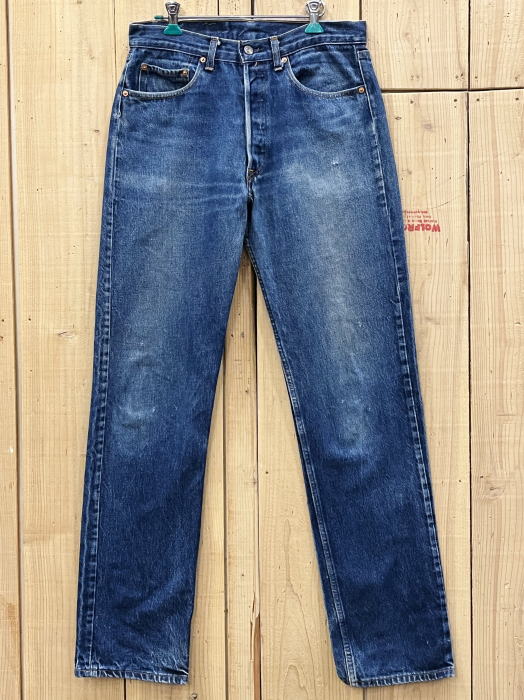 【中古】超激ヒゲ リーバイス501 古着 LEVIS501 ハチマル 80S MADE IN USA W32×L34 通販