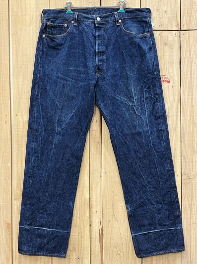 Rakuten - 【中古】美品 酸化デニム 濃いめ リーバイス501 古着 90S LEVIS501 激ヒゲ W39×L33 MADE IN USA 米国製