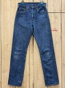 【中古】美品 リーバイス505 古着 LEVIS505 ハチマル インサイドシングル 80S MADE IN USA W29×L32 通販