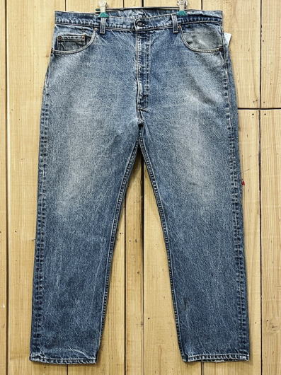 【中古】縦落ち リーバイス505 古着 赤タグ ハチマル LEVIS505 W41×L30 大きいサイズ