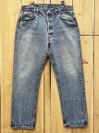 【中古】リーバイス501 古着 LEVIS501 ハチマル インサイドシングル 80S MADE IN USA W34×L29 ビンテージ