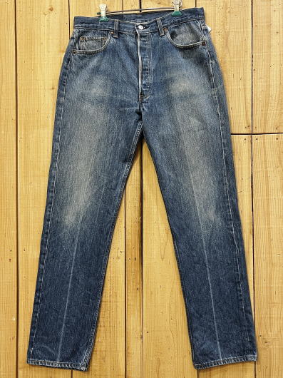 Rakuten - 【中古】縦落ち 激ヒゲ リーバイス501 古着 LEVIS501 ハチマル 80S スタンプパッチ MADE IN USA W35×L34 米国製