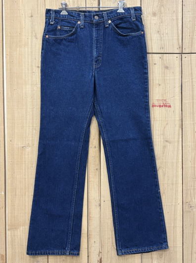 【中古】美品 リーバイス517 ハチマル ストレッチデニム 古着 LEVIS 517 オレンジタグ ブーツカット 80S MADE IN USA W33×L30