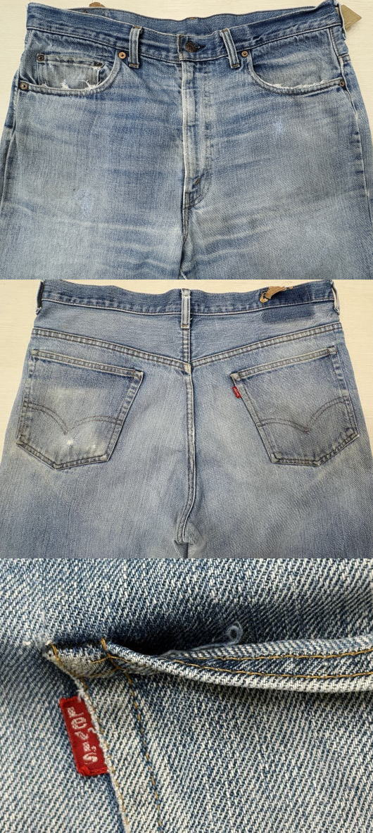 【中古】リーバイス517 66シングルステッチ 70s 古着 LEVIS 517 W36×L35 ブーツカット MADE IN USA ビンテージジーンズ