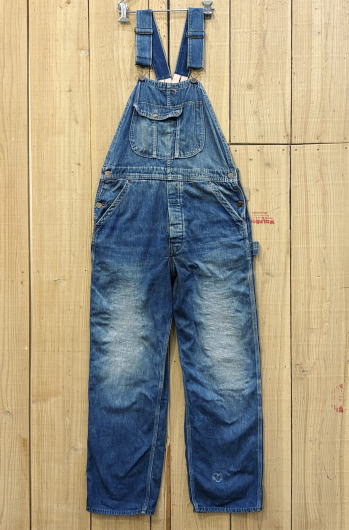 【中古】BIG DAD オーバーオール ローバックスタイル 50S ビンテージ 古着 W33×L28 米国製