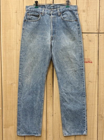 【中古】良好 リーバイス501 ハチマル フェイドブルーデニム 古着 LEVIS501 80S MADE IN USA W32×L30 米国製