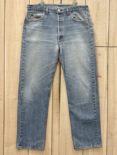 【中古】激ヒゲ リーバイス501 古着 W36×L29 LEVIS501 オールド90S MADE IN USA 米国製
