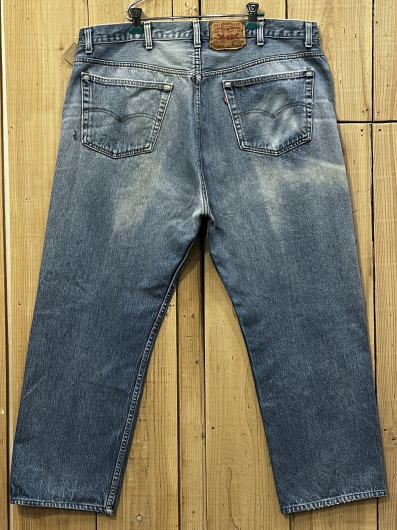 【中古】超激ヒゲ リーバイス501 大きいサイズ 古着 オールド90S LEVIS501 W42×L27 MADE IN USA 米国製