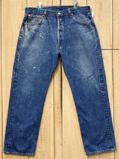 【中古】酸化デニム リーバイス501 古着 リアルワーカー LEVIS501 00S MADE IN USA W36×L29 米国製