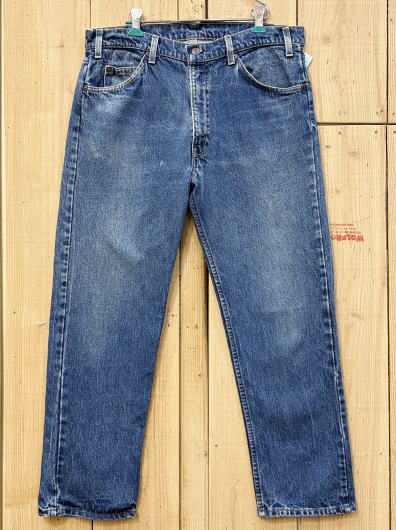 【中古】タテ落ち リーバイス505 ハチマル 80S 古着 オレンジタグ LEVIS505 W35×L27 MADE IN USA ビンテージ ジーンズ