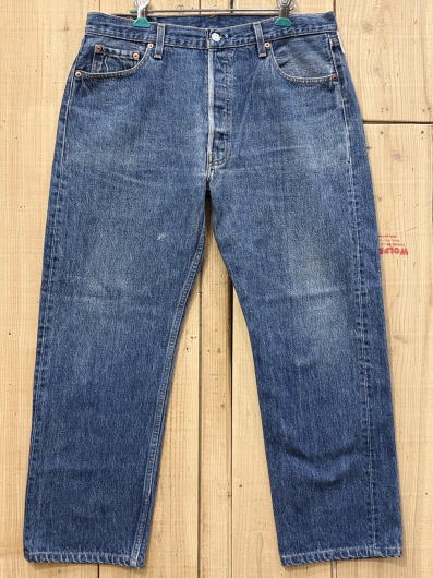 【中古】美品 タテ落ち リーバイス501 古着 LEVIS501 90S MADE IN USA W35×L27 米国製