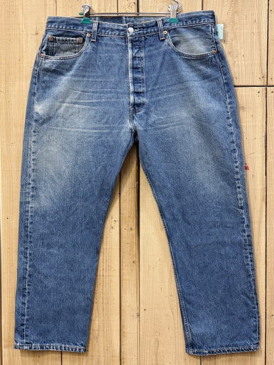 【中古】タテ落ち リーバイス501 古着 LEVIS501 90S MADE IN USA W38×L27 米国製