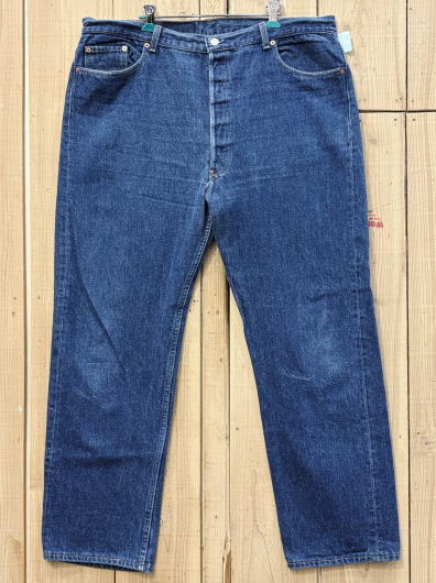 【中古】美品 リーバイス501 濃い色 大きいサイズ 古着 90S LEVIS501 W42×L31 MADE IN USA 米国製