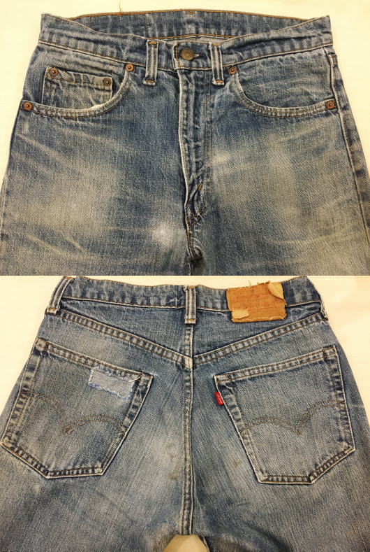 【中古】リーバイス505 古着 66後期 激ヒゲ 70S ダブルステッチ LEVIS505 W30×L33 ビンテージ 通販
