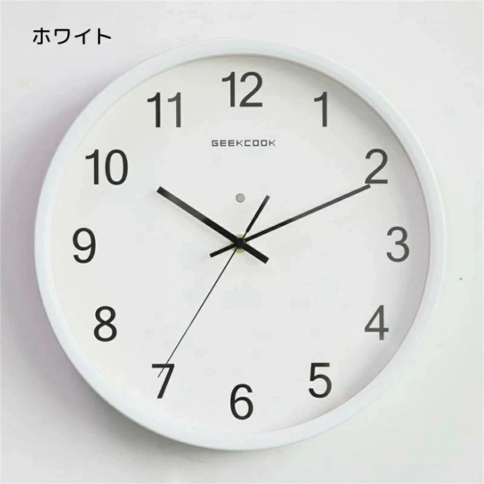 【期間限定ポイント10倍】夜光 照明 壁掛け時計 静音 自動点灯 掛け時計 おしゃれ 壁掛け時計 掛時計 柱時計 音声制御 LED光源 光センサー 感音センサー 夜も見える 夜間自動点灯 北欧 INS大人気 インテリア 5色選択可 [3]