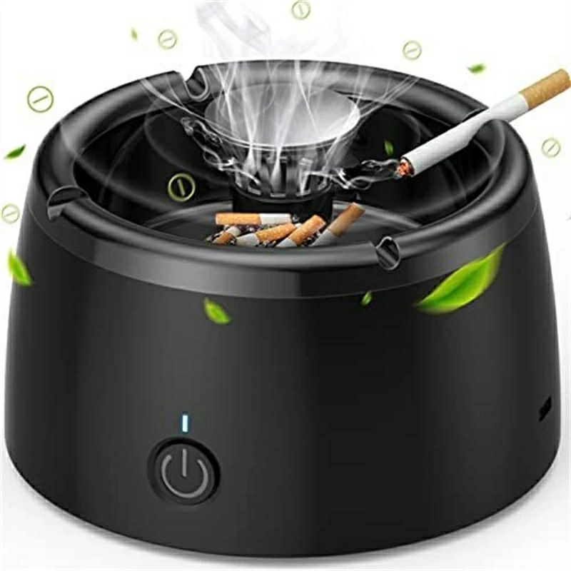 【期間限定ポイント10倍】灰皿 電動吸煙式　脱臭機 充電式　空気清浄機 　自宅喫煙所 マイナスイオン発..